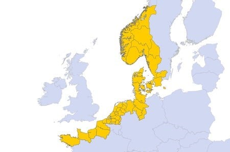 zone geographique interreg north sea