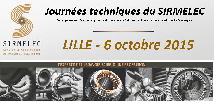Journée technique SIRMELEC à Lille le 6 octobre 2015