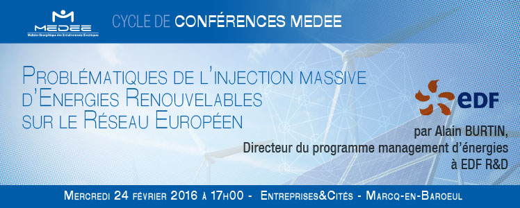 Conférence MEDEE et AG2016 le 24 février à Entreprise & Cités