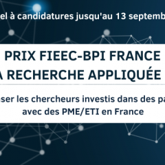 Appel à candidatures : Prix FIEEC - BPI France de la recherche appliquée 2022
