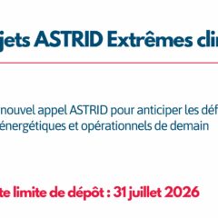 Extrêmes climatiques : un nouvel appel ASTRID pour anticiper les défis énergétiques et opérationnels de demain